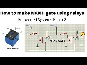 How to implement NAND gate using relay logic