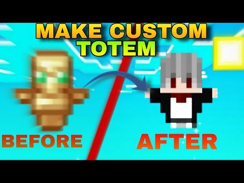 HOW TO MAKE CUSTOM TOTEMS FOR MINECRAFT