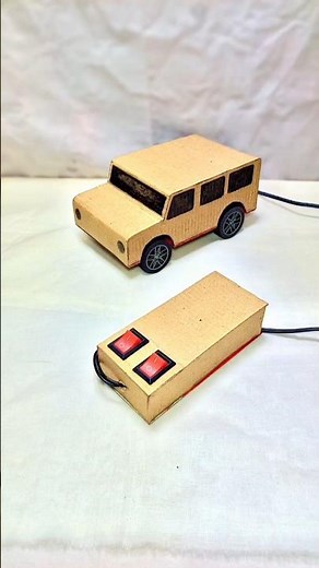 How to make cardboard RC car 🚗 with dc Dynamo motor and 3v battery 🔋-at home #rccar #rcmodel #rctoy