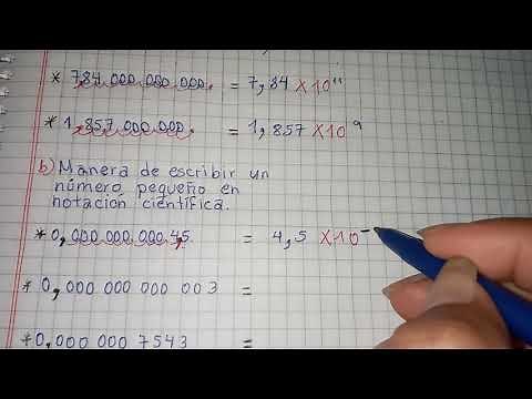 Cómo convertir números a Notación Científica y viceversa