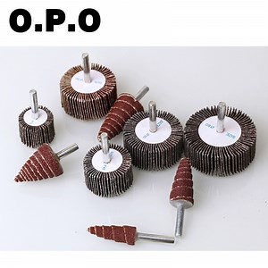 [Hot Item] Premium Mounted Flap Wheel with Shaft for Polishing and Grinding