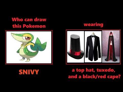 2026 Request To Draw Pokémon Snivy Wearing Top Hat Tuxedo And Black/Red Cape #snivy #pokemon2026