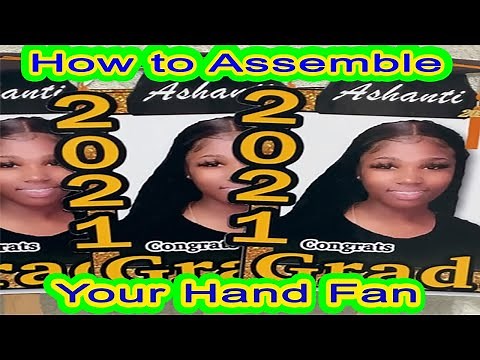 How To Assemble Your Custom Hand Fan for Graduation - DIY Cricut Maker Graduation Video Ideas