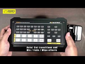 Avmatrix HVS0401 Mini Video Switcher Quick Setup for Live Streaming
