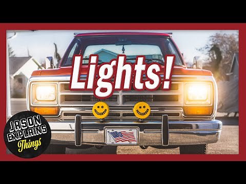 The Old Dodge Gets Awesome Lights! KC Daylighters, Holley RetroBright LED Headlights