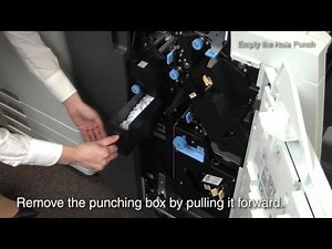 RISO ComColor GD Instruction of Cleaning the Punching Box ＜RISO＞