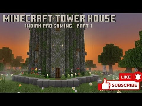 Minecraft Tower House Build Tutorial | Part-1 |