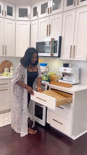 Restock my coffee station with me. The restocking process is so satisfying to me and helps keep this space organized and functional. Getting the items I needed was easy to order on my phone with my Walmart membership. It’s so convenient to have it all delivered to my doorstep with free same-day delivery, which has been a game changer and saves me time and money 🙌🏾. Check out my stories for more! #walmartpartner #walmartplus . . . . . . . #kitchen #coffeestation #restock #organizedkitchen #orga