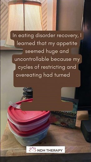 Consistent, adequate nutrition is key to disordered eating recovery.