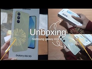 Unboxing the Galaxy A16 5G — Gold Edition| Full Setup & First Impression✨