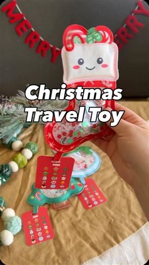 1.4K views · 25 reactions | Comment BUSY and the robot will send over the link ⛄️ There’s so much to love about these busy bags: ✅ Mess-free ✅ No tiny loose parts to keep track of ✅ Attached, double-sided card showing what to look for ✅ Compact ✅ Cute as heck Definitely one I’d recommend for toddlers this Christmas…especially if you have any travel or family events planned! #christmastoy #traveltoy #toddlergift #christmasactivity | Outside the Toy Box Blog | Facebook