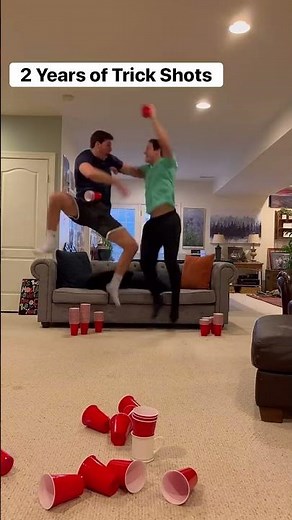 Three years later and we leased our first studio space to continue filming our trick shot videos!!