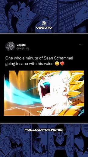 ᐯEGITO | ベジット on Instagram: "Best English voice actor no 梨 - - #dbz #dragonballz #dbgt #edit #songoku #songohan #chichi #princevegeta #bulma #trunks #songoten #piccolo #freezer #cell #broly #saiyan #supersaiyan #supersaiyan2 #vegito #gogeta"
