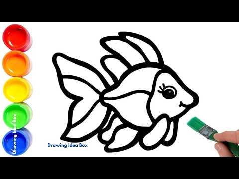 Drawing Colorful Fish 🌈🐠 | Fun Rainbow Fish Drawing Ideas for Kids