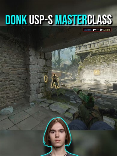Unbelievable USP-S Fast Ace by Donk in CS2