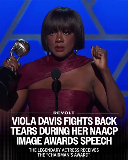There will NEVER be another Viola Davis 🙌🏾 The icon delivers the SPEECH of the NIGHT as she accepts her “Chairman’s Award” at the NAACP Image Awards 🖤