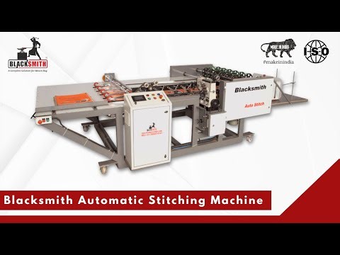 Automatic Stitching Machine for Woven Bags by ‪@blacksmithwovenconversion‬ #stitchingmachine #woven