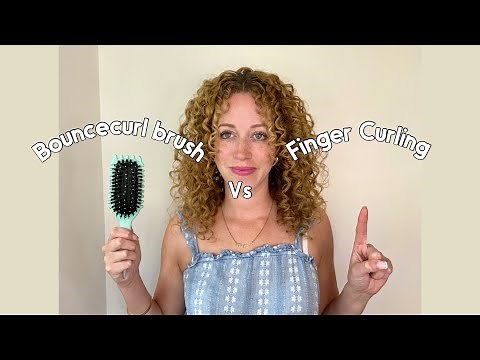 Bouncecurl brush vs finger curling hair tutorial