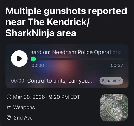 Sounds like a gun battle was happening right outside NBC Boston/NBC Sports Boston studios tonight. NBC Boston is right next to Shark Ninja offices.