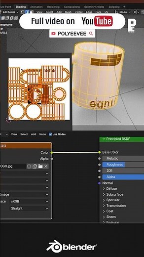 How to Create Logo Printed Mugs in Blender #polyeevee #blender #tutorial