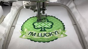 18K views · 706 reactions | St. Patrick's Day is almost here! ☘️ How cute is this Lucky Shamrock Applique?  | Designs by JuJu | Facebook