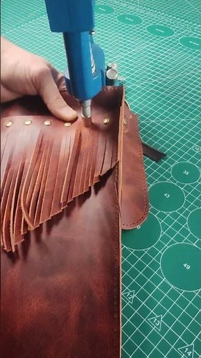 How to Set Rivets in Leather Tassels