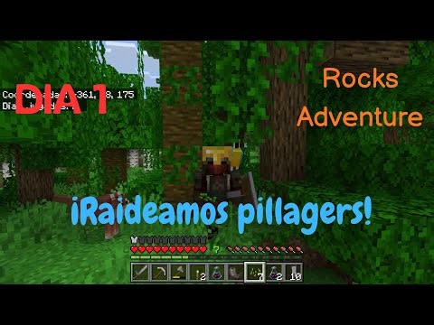Raideamos a los pillagers | Rocks Adventure Dia 1