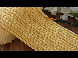 Simple Crochet Pattern for beginners! Gorgeous Crochet Sewing for Scarves, Sweaters and Blankets