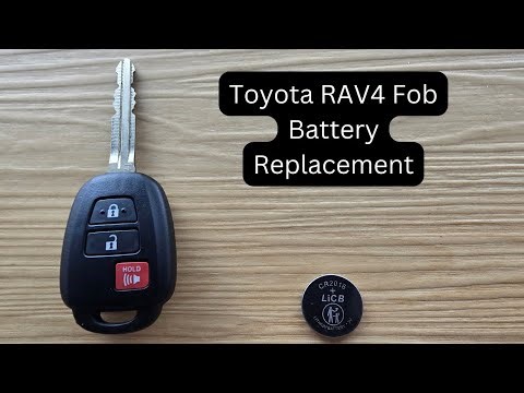 How To Replace or Change Toyota RAV4 Remote Key Fob Battery 2013 - 2014