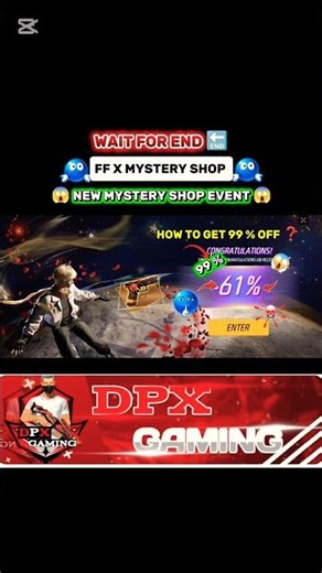 New Mystery Shop 99% Off 🤑 | Free Fire New Event 😨 #shorts