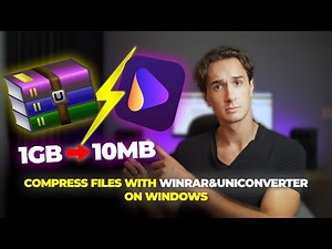 How to Highly Compress File Size using WinRAR and UniConverter