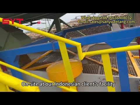 On-Site Wood Chip Screening Machine in Indonesia