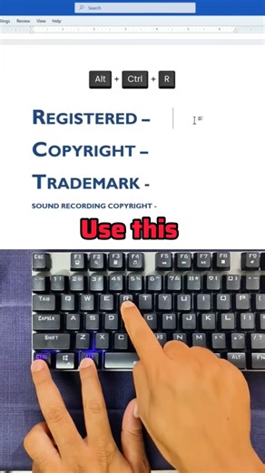 This symbol create use this shortcut for me word #word #excel #window #computertips