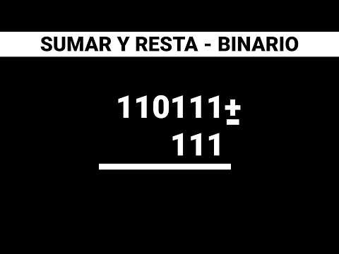 Suma y Resta de Números Binarios - Tutorial Fácil y Rápido ✅