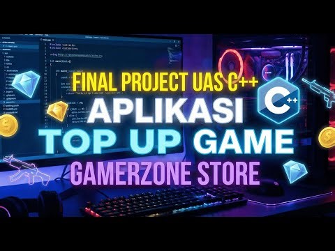 UAS Pemrograman Terstruktur: Aplikasi Top Up Game & Voucher Digital (C++)