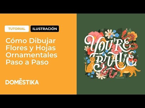 How to Draw Ornamental Flowers and Leaves Step by Step | Beginner Tutorial