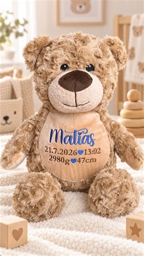 You won't believe how this bear turned out #customgift #embroidery #shorts