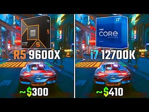 RYZEN 5 9600X vs INTEL i7-12700K | Test in 6 Games
