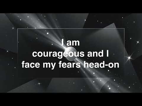 Daily Affirmation | I am courageous and I face my fears head-on | hesitation gives way to initiative