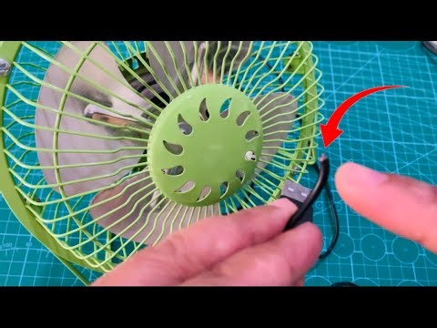 How to Repair Desktop Mini USB Table Fan | Mini USB Table Fan - DIY Fix a Broken Cable Wire