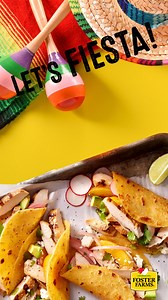 Taco ‘bout a good time! This Mezcal Lime Chicken Marinade Tacos recipe is bold & zesty with big taste in every bite. Chicken taco marinade packed with flavor. Full recipe: https://bit.ly/3GDhwrO #fosterfarms #cincodemayo #fiesta #food #recipe #tacos #chicken #mezcal | Foster Farms