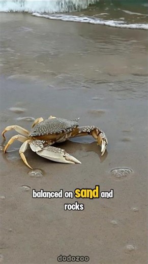 Why do crabs walk sideways?🤔#animalsfacts#crabfacts #oceanlife