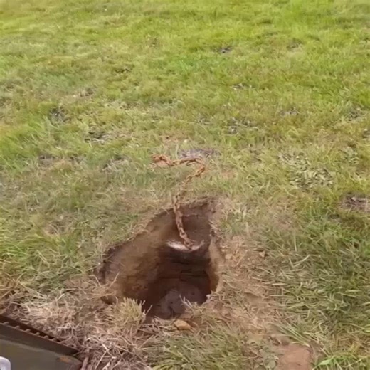 10K views · 3 comments |  While changing our mailbox we found this roughly 8 inches underground. Does anyone have any clue what it might be? It\'s metal, unsure how large it is, and has a chain attached. Read more in Comment or Most relevant -> All Comments ️ | Machines Technology 38O | Facebook