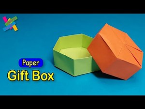 Origami GIFT BOX Hexagonal | How to make paper box easy | DIY EASY | Fold tutorial