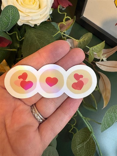 Valentine’s Cookies Holographic Sticker - Etsy