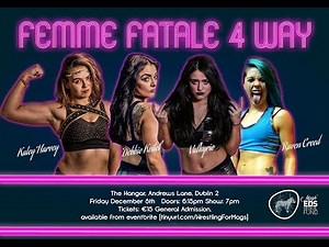 Low Blows VOD FREE MATCH: Katey Harvey vs. Valkyrie vs. Raven Creed vs. Debbie Keitel