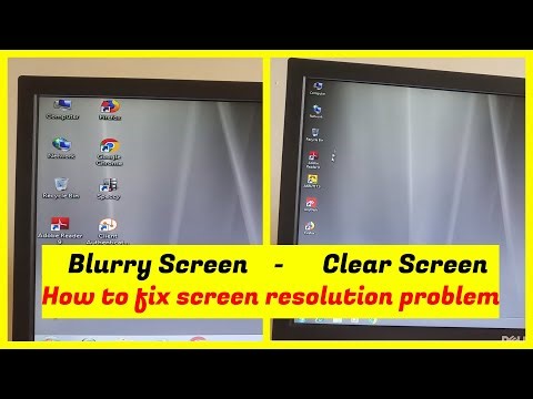 How to fix screen resolution problem in windows 7 | Blurry Screen to Clear