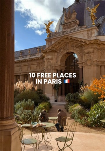 10 free places in Paris you need to save 🇫🇷✨ Paris has so many beautiful spots that are completely free, and some of them honestly ended up being our favorites on the whole trip 🥹 From stunning museums and historic libraries to iconic Eiffel Tower views, these are the spots we’d 100% recommend adding to your itinerary if you want beautiful places without spending a lot. ✨ Petit Palais ✨ National Archives Museum ✨ Sacré-Cœur ✨ BnF Richelieu ✨ Carnavalet Museum ✨ Galeries Lafayette ✨ Buren’s Co