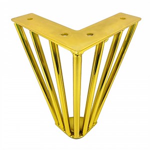 [Hot Item] Contemporary Furniture Feet 5 Inch Metal Golden Y Shape Hairpin Sofa Legs Replacement