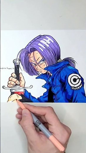 Drawing Trunks - Dragon Ball Z #dragonball #trunks #anime